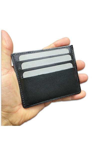 ipekbazaar حامل بطاقات من الجلد الطبيعي مكون من 6 قطع - محفظة رفيعة للغاية لل...