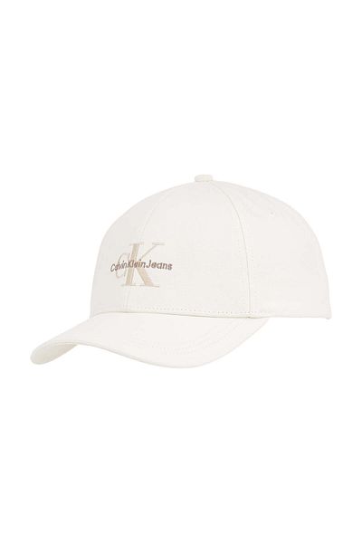 Calvin Klein Kadın Beyaz Mono Logo Şapka