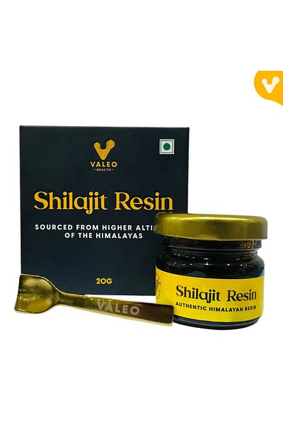 VALEO Shilajit Resin 20g - Pure Himalayan Shilajit for Stamina, Strength & Energy Boost