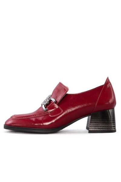 Gusse Dixie Women's Genuine Patent Leather Heeled Classic Shoes K744-3