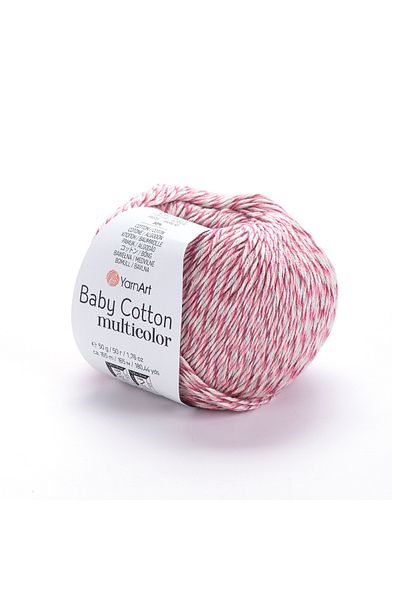 Yarnart Baby Cotton Multicolor - Μαρμάρινο Χειροποίητο Πλεκτό Σχοινί Ebruli-5217