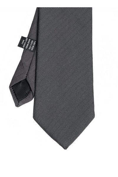 CROATE Gray Soft Cotton Fabric Tie