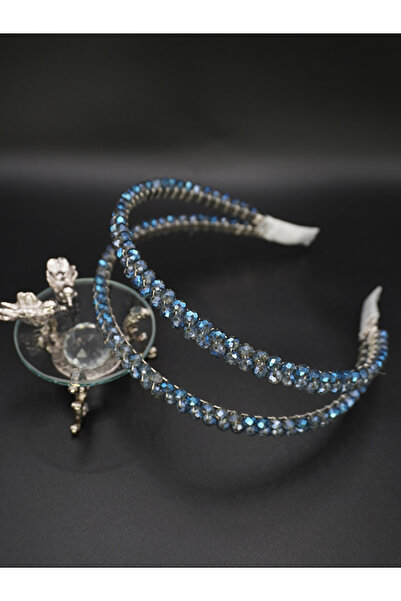 gelinmz Coroană dublă de mireasă din cristal – Potrivită pentru nunți și logo...