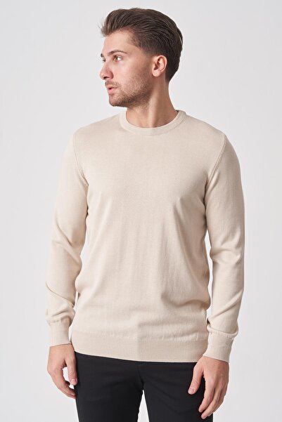 White Stone Rio de Janeiro wtrk1000 O Neck Slim Fit Cotton Sweater Linen