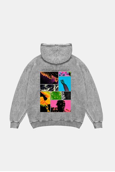 Bak Moda Hanocă albă lavabilă unisex oversize cu imprimeu First Space