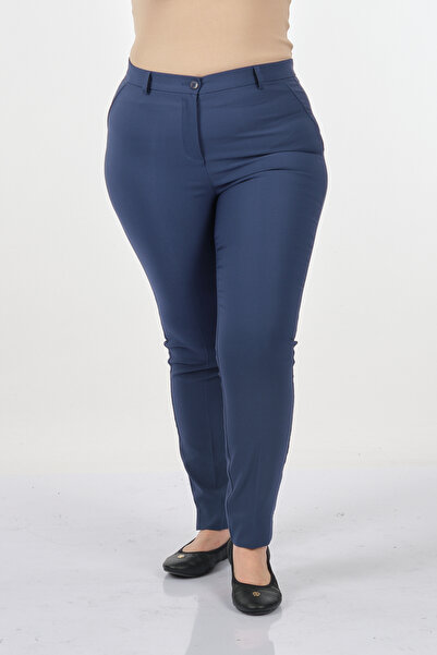 Seleste Широкі штани з вузькими штанинами та високою талією Indigo для жінок ...