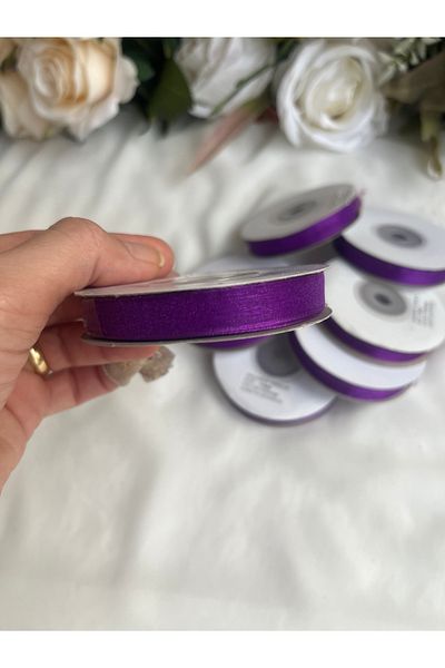 partici dükkanı 1 Τεμάχιο - Κορδέλα Organza - 1cm Πλάτος - 22mt Μήκος
