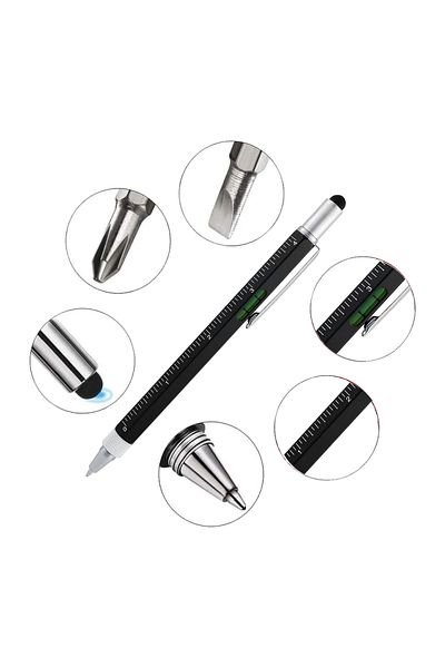 FLYON Engineer Pen with Spirit Level Ruler and Screwdriver 7 Functions in Special Box -666k