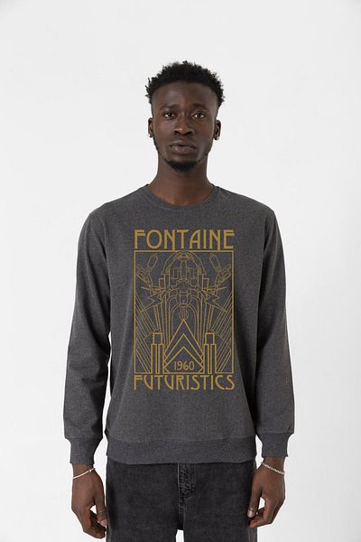 Tshirthane Φούτερ Bioshock Fontaine Futuristics Smoked Ανδρικό φούτερ 2ip