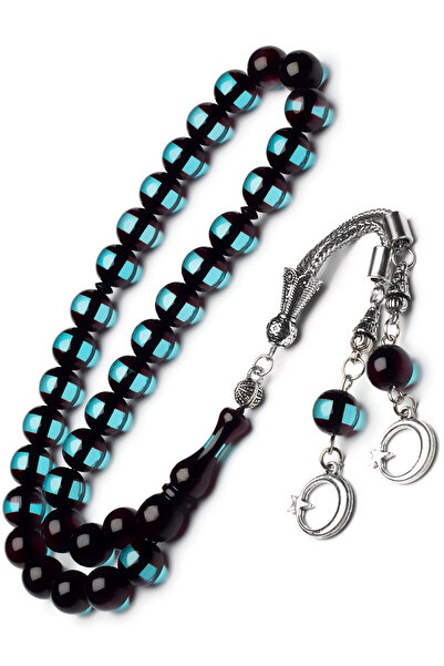 OTTOTESBİH Men's Gift Moon Star Vernier Amber Prayer Beads