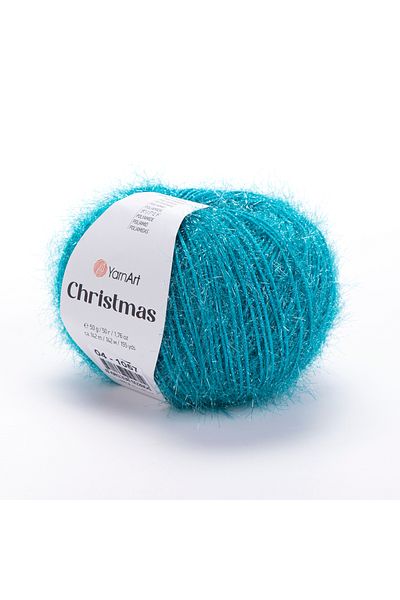 Yarnart Chrıstmas - Glittering Hand Knitting Thread Turquoise-04