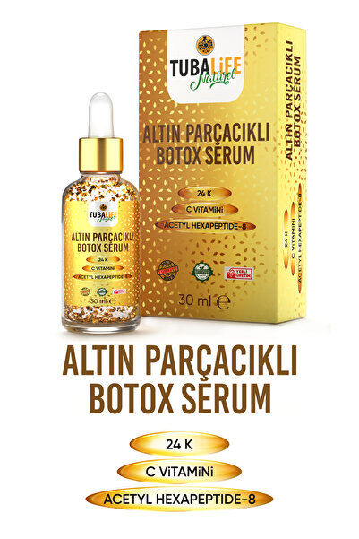 TUBALİFE 24k Altın Parçacıklı Kırışıklık Karşıtı Botoks Etkili Cilt Bakım Ser...