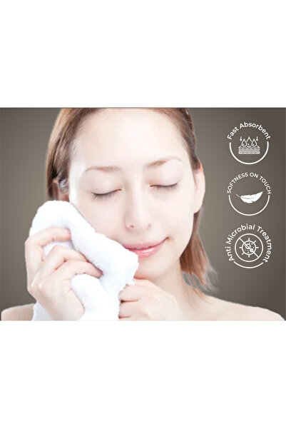 Hotel Linen Klub 6-Piece Princess Antimicrobial Face Towel, Luxury Touch and Enhanced Hygiene for Daily Use