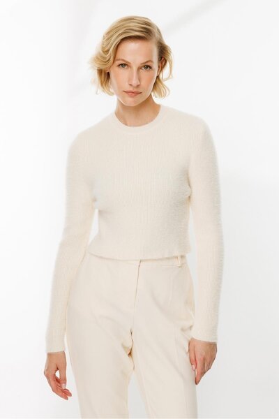 accort Yumoş Spor Triko Kazak-EKRU