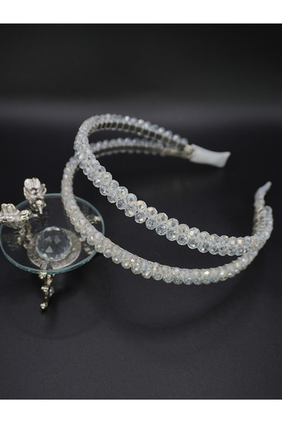 gelinmz Διπλό Κρύσταλλο Νυφικής Τιάρας – Κατάλληλο για Γάμο και Αρραβώνα – Κο...