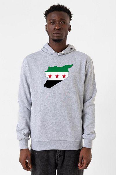 Tshirthane Ανδρικό φούτερ με κουκούλα 3ip με νέα σημαία Grimelange