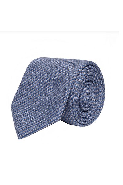 CROATE Blue Soft Cotton Fabric Tie