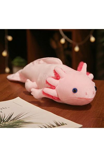 Choice Pink 45cm 45cm Kawaii Colorful Newt Plush Toy Stuffed Cute Axolotl Salamander Fuzzy Plush Fish Appea