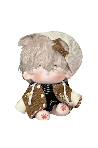 Choice Brown 20cm Doll Clothes Jackets Cotton Stuffed Dolls Cartoon Pattern Baseball Uniform Coat Changing