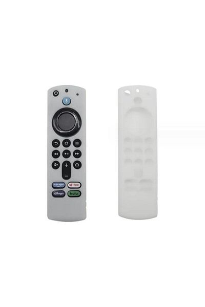 Choice Fluorescent White 1pcs Silicone Case Fit For Alexa Voice Fire Tv Stick 4k 3rd Remote Control Shockpr