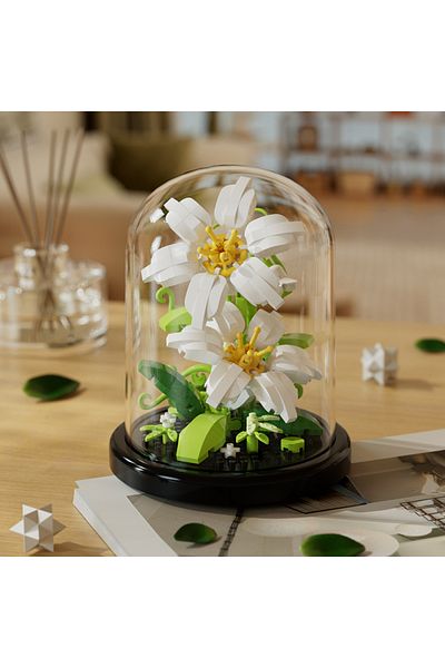 Choice 285pcs Micro Particle Building Block Bouquet Handmade Gift, Children's Puzzle Toy Handmade Diy Sunfl