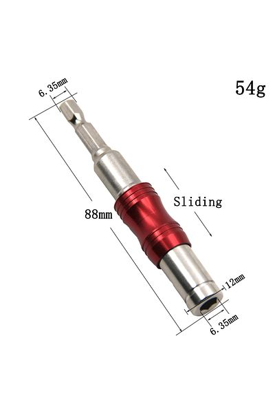 Choice 1pc Red 1pc Red Directional Connecting Rod Screw Drill Bit Universal Connecting Rod Adapter Tool Acc