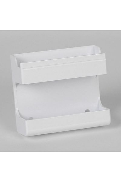 Choice White Multi-functional Wall-mounted Organizer For Remote Controls And Mobile Phones