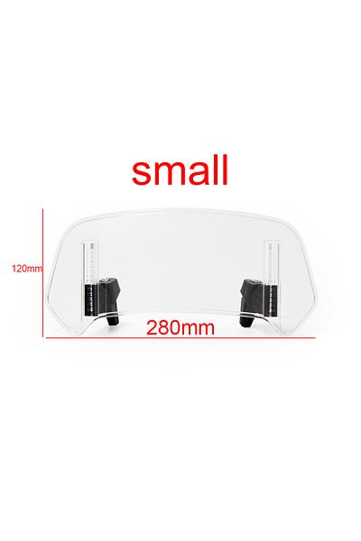 SOYAVISION 280cm Clear Motorcycle Windshield Extension Universal For Bmw Ktm Kawasaki Yamaha Honda Suzuki Ducat