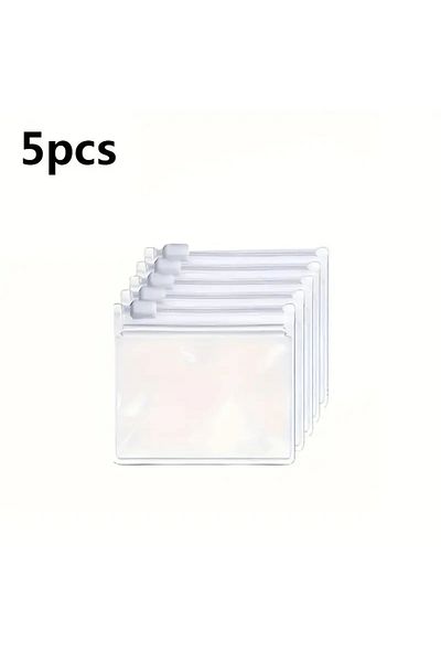 Choice 5 Pcs 5pcs Self-sealing Reusable Pill Pouch For Travel Medication And Small Items - Convenient And S