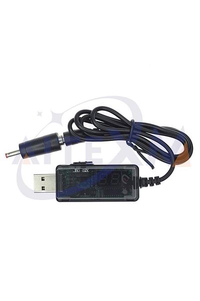 Choice محول تعزيز USB KWS-912V من تيار مستمر 5 فولت إلى 9 فولت 12 فولت كابل محول رفع USB موصل 3.5 × 1.35 مم