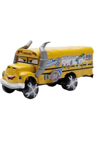 Choice School Bus Disney Pixar Cars 2/3 Toy Car Lightning Mcqueen Chick Hicks Carking Mater 1:55 Die-cast M