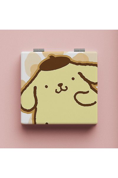 Choice A Sanrio Mirror Portable Small Mirror Hello Kitty Cinnamoroll Portable Folding Mirrors Double-sided.