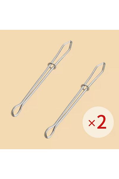 Choice 2pcs 2pcs Stainless Steel Garment Clips Sewing Diy Tools Elastic Band Tape Punch Cross Stitch Thread