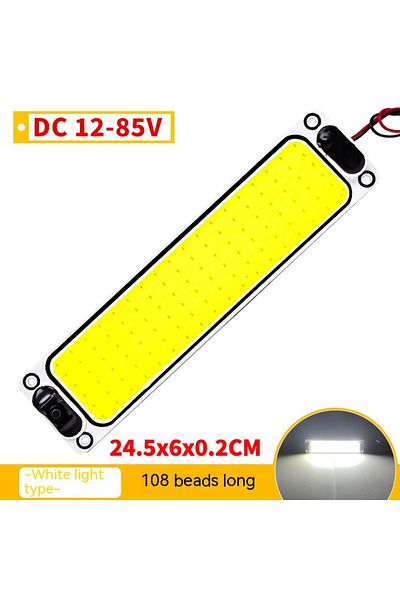 Choice 108led 12-90v Led 12-24v شريط إضاءة ليلية للقراءة بالسيارة إضاءة داخلية مصباح سقف مع تشغيل وإيقاف S