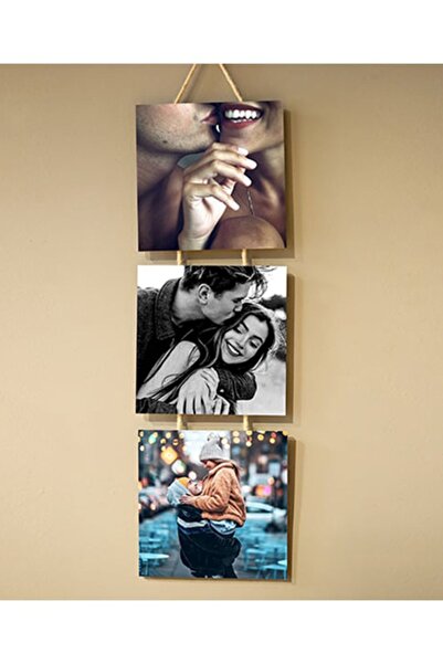 Tual 3'LÜ AHŞAP ÜZERİNE FOTOĞRAF BASKILI ÇERÇEVE