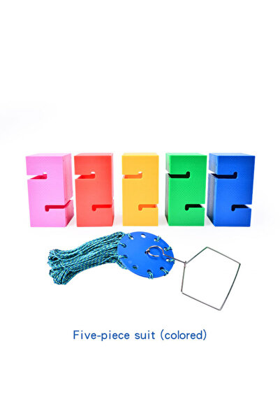 Choice لعبة عمل جماعي ملونة للأطفال في الهواء الطلق، دعامات ألعاب يتعاون الأط...