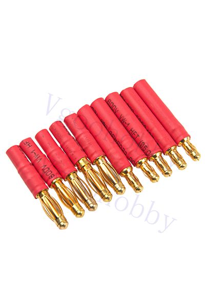 Choice 5Pairs No Cable 4mm Bullet Connector to 3.5mm Bullet Connector Banana Gold Plug Adapter for RC Ca...