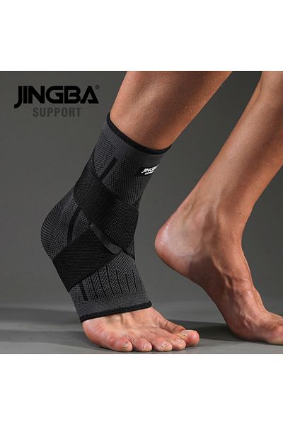 Choice M Black 1 Pc Adjustable Compression Ankle Support Men & Women, Strong Ankle Brace Sports Protection