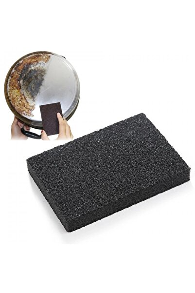 Choice أسود قطعتان قطعتان من إسفنجة تنظيف الصنفرة لإزالة الصدأ من وعاء الإسفن...