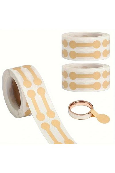 Choice 500Pcs/Roll Kraft Paper Jewelry Price Label Stickers DlY Tags Dumbbell Designs for Rings, Necklac...
