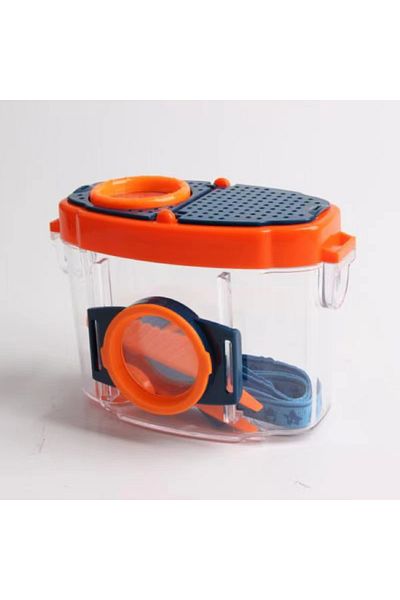 Choice Orange Double Mirror Novel Insect Observation Box Outdoor Collection Telescope Tadpole Butterfly Sil