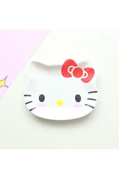Choice Kt My Melody Sanrio Dinner Plate Hello Kitty Anime Baby Children Kawaii Saucer Tableware Cute Fruit