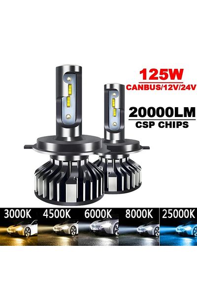 Choice H3 12V 8000K White Blue 2PCS Car Lights H4 LED CANBUS LED H7 20000LM H11 Lamp for Car Headlight Bulb