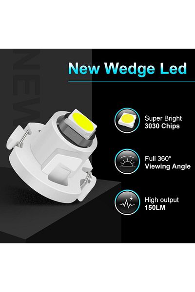 Choice 10 قطع T3 LED T4.2 T4.7 Led لمبة Canbus 3030SMD أضواء داخلية للسيارة مؤشر إسفين لوحة القيادة الدافئة...