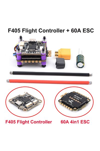 Choice F405 F405HD / F7 F722 Flight Controller / F4 V3S Plus FC + 60A 4in1 BLheli_S ESC Stacks 30.5*30.5...