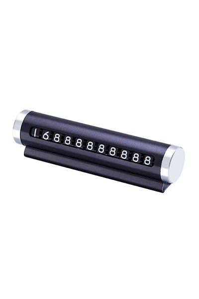 Choice Black Car Temporary Parking Number Plate Black Aluminium Alloy Material Roller Adjustable Car Parkin