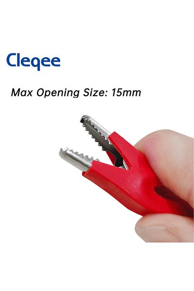 CLEQEE 1m P1024 5pcs Dual Alligator Clip Test Lead Crocodile Clamp Cable Wire 1m/2m/3m/5m Multimeter