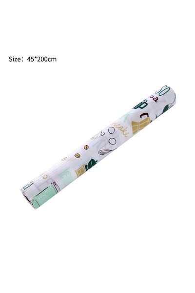 Choice 200 × 45 سم G699 1 لفة يمكن قصها بطانات أدراج أرفف الخزانة مفارش طاولة كرتونية للخزانة مفرش مائي