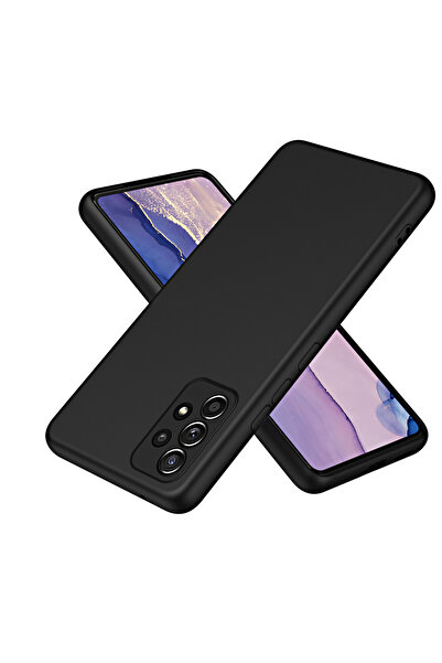 Choice غلاف هاتف A52 4G 5g أسود من السيليكون السائل لهاتف Samsung Galaxy A13 A23 A33 A53 A14 A24 A34 A54 A12 A2