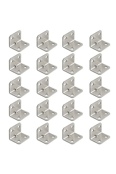 Choice 20 قطعة 20 قطعة دعامة زاوية قابلة للفصل بزاوية قائمة 90 درجة دعامة ثاب...
